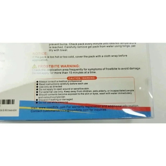 Comfilife Reusable Gel Hot & Cold Therapy Knee Wrap Reusable Latez Free Odorless - Picture 4 of 8